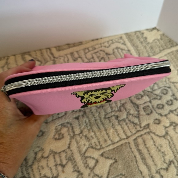 Cute Pink Pouch with Dog Graphic - Picture 3 of 8